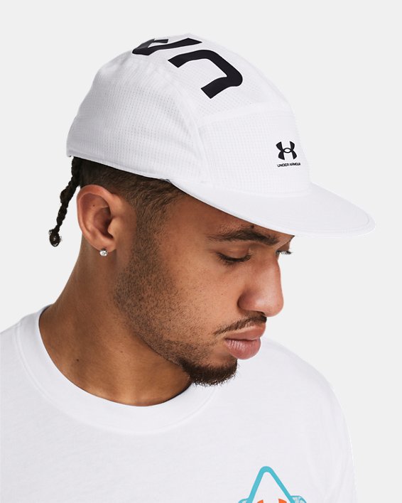 Men's UA ArmourVent Camper Hat, White, pdpMainDesktop image number 2